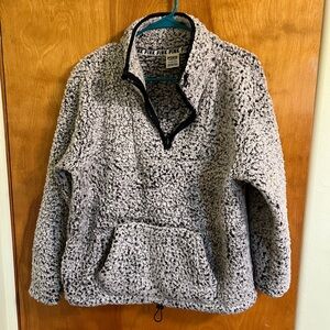 PINK Victoria's Secret Gray Sherpa Jacket